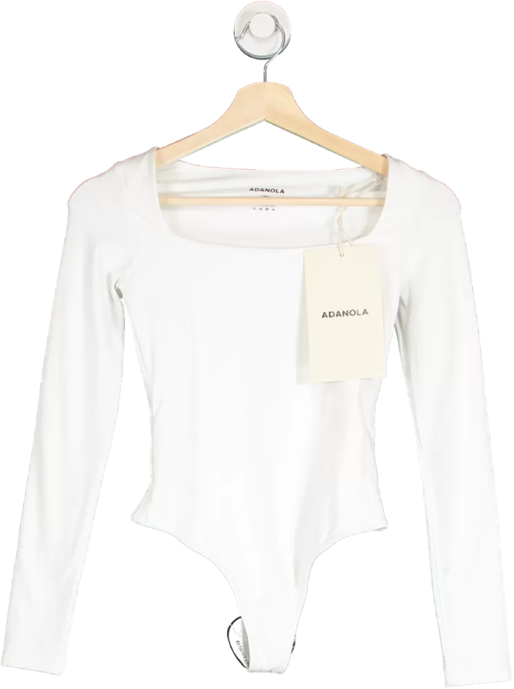 Adanola White Scoop Bodysuit UK XS