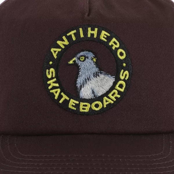 Anti Hero Pigeon Round Snapback - Brown