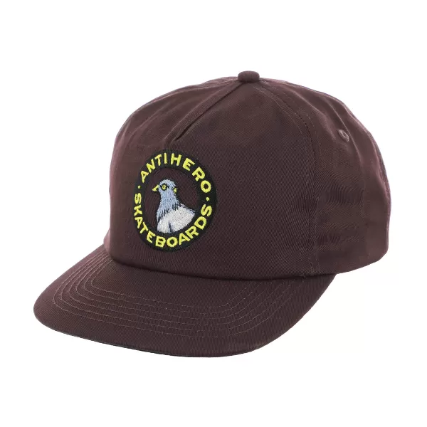 Anti Hero Pigeon Round Snapback - Brown