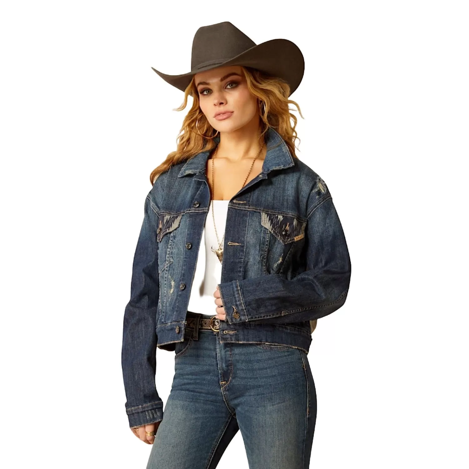 Ariat Womens Chimayo Denim Jacket Burbank