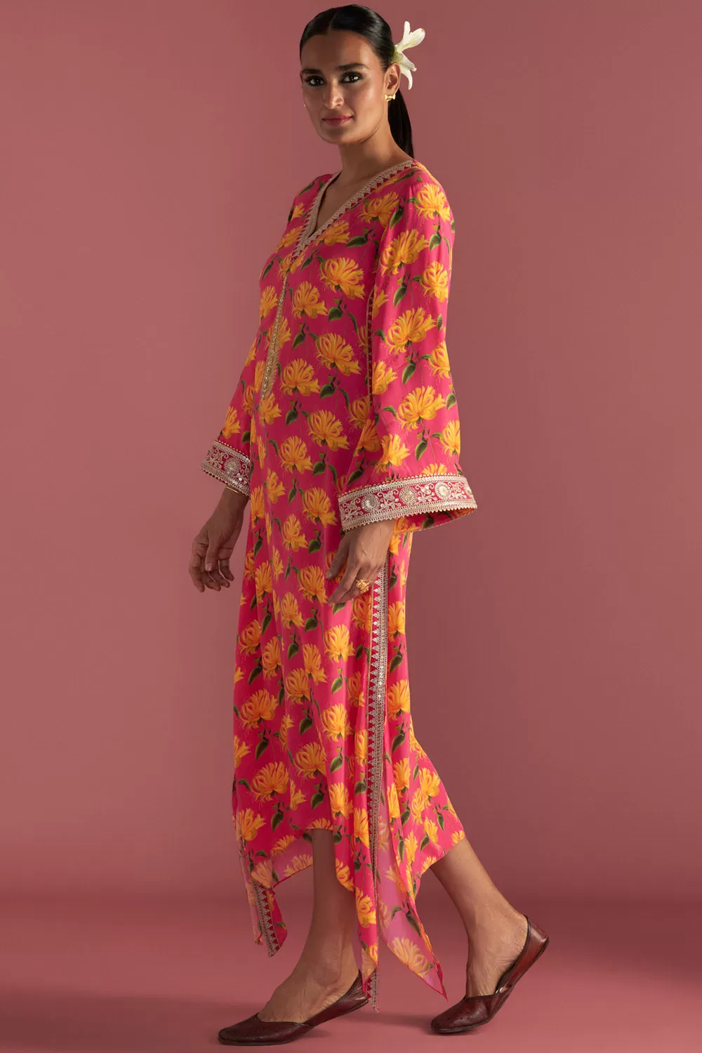 Berry Pink Mist Kaftan