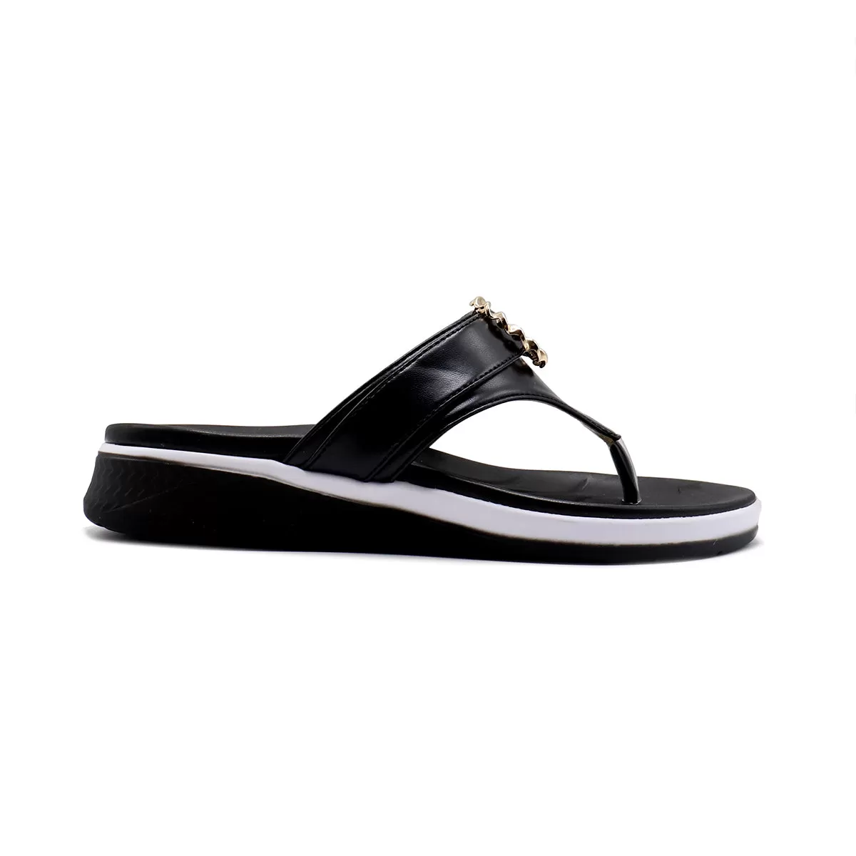 Black Casual Chappal L00700004