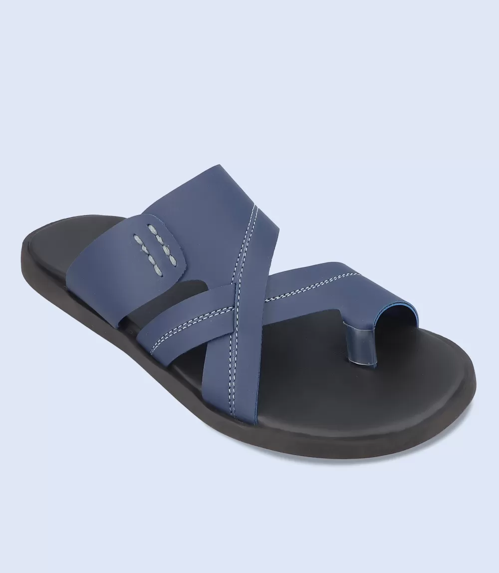 BM5462-NAVY-Men Casual Chappal