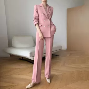 Bunny Double Breasted Blazer Pantsuit