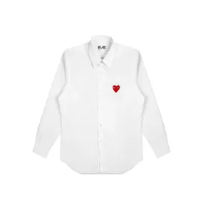 Comme des Garcon PLAY Mens Woven White Shirt