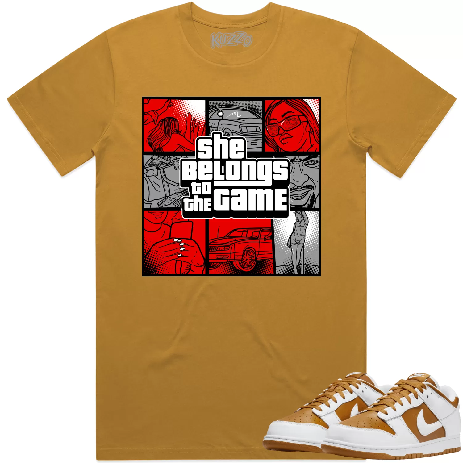 Curry Dunks Shirt to Match - RED BELONGS TO THE GAME