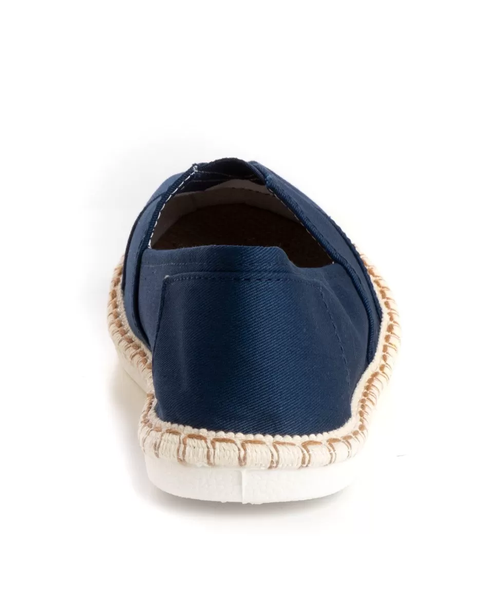 Espadrillas Scarpe Uomo Unisex Tela Estive Mare Blu Cotone Comode Leggere GIOSAL-S1201A