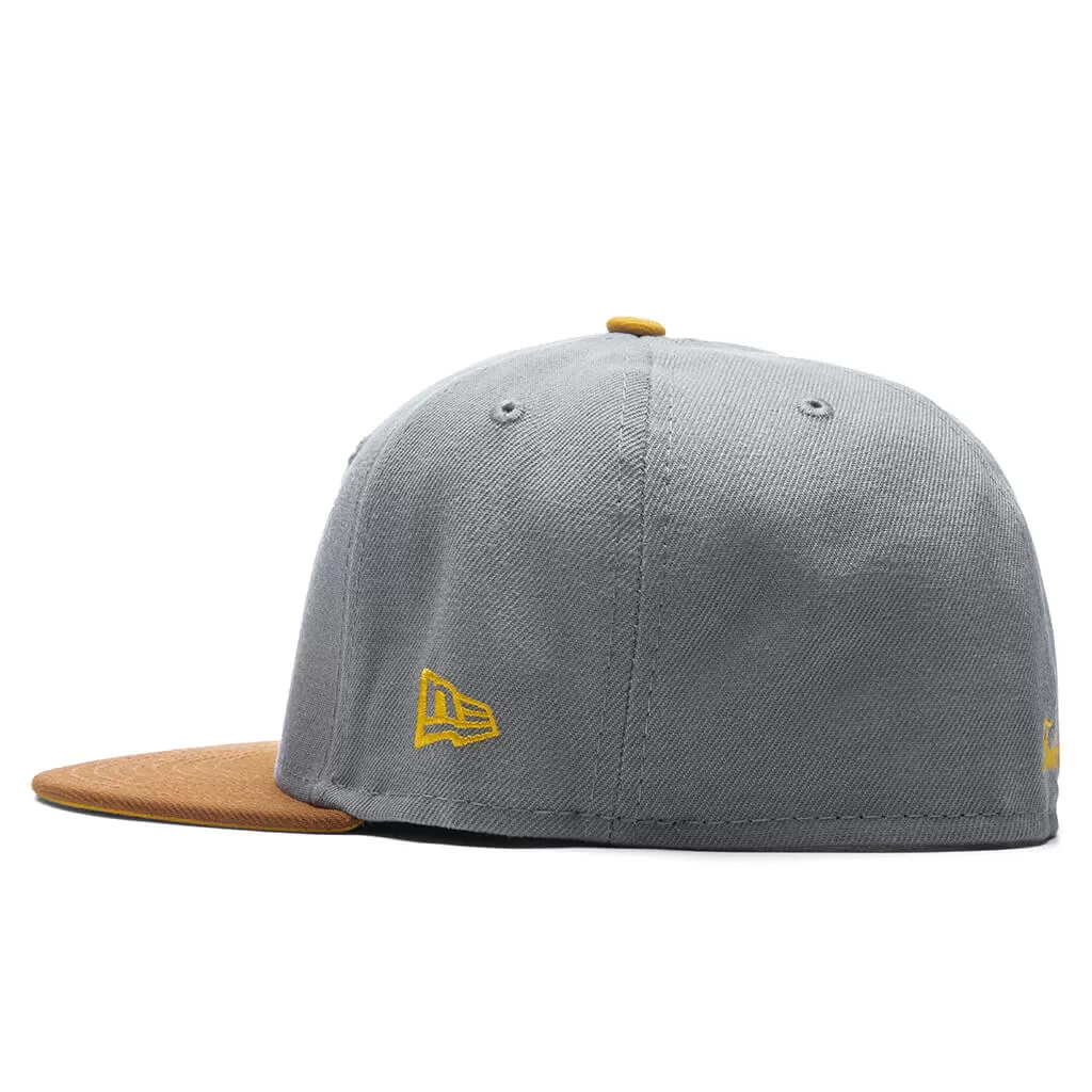 Feature x New Era F Logo Fossils Everywhere 59FIFTY Fitted - Gray/Brown