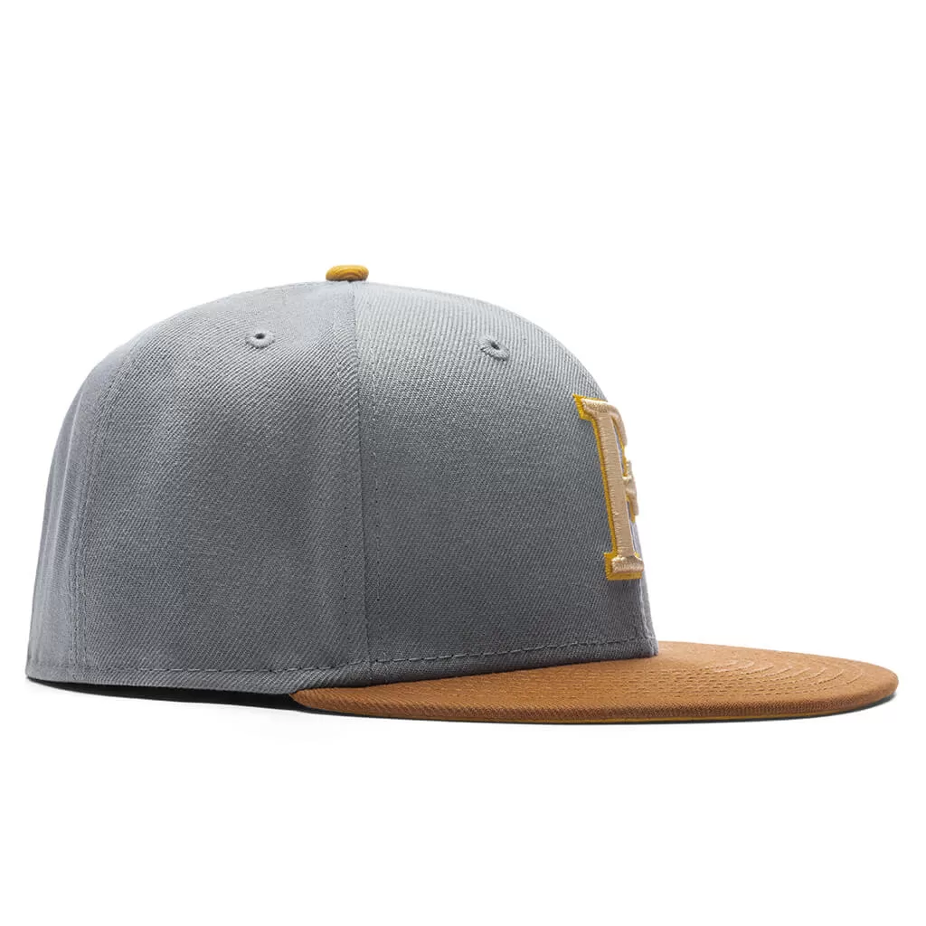 Feature x New Era F Logo Fossils Everywhere 59FIFTY Fitted - Gray/Brown