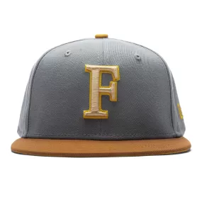 Feature x New Era F Logo Fossils Everywhere 59FIFTY Fitted - Gray/Brown