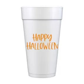 Happy Halloween - Set of 10 Foam Cups 20oz