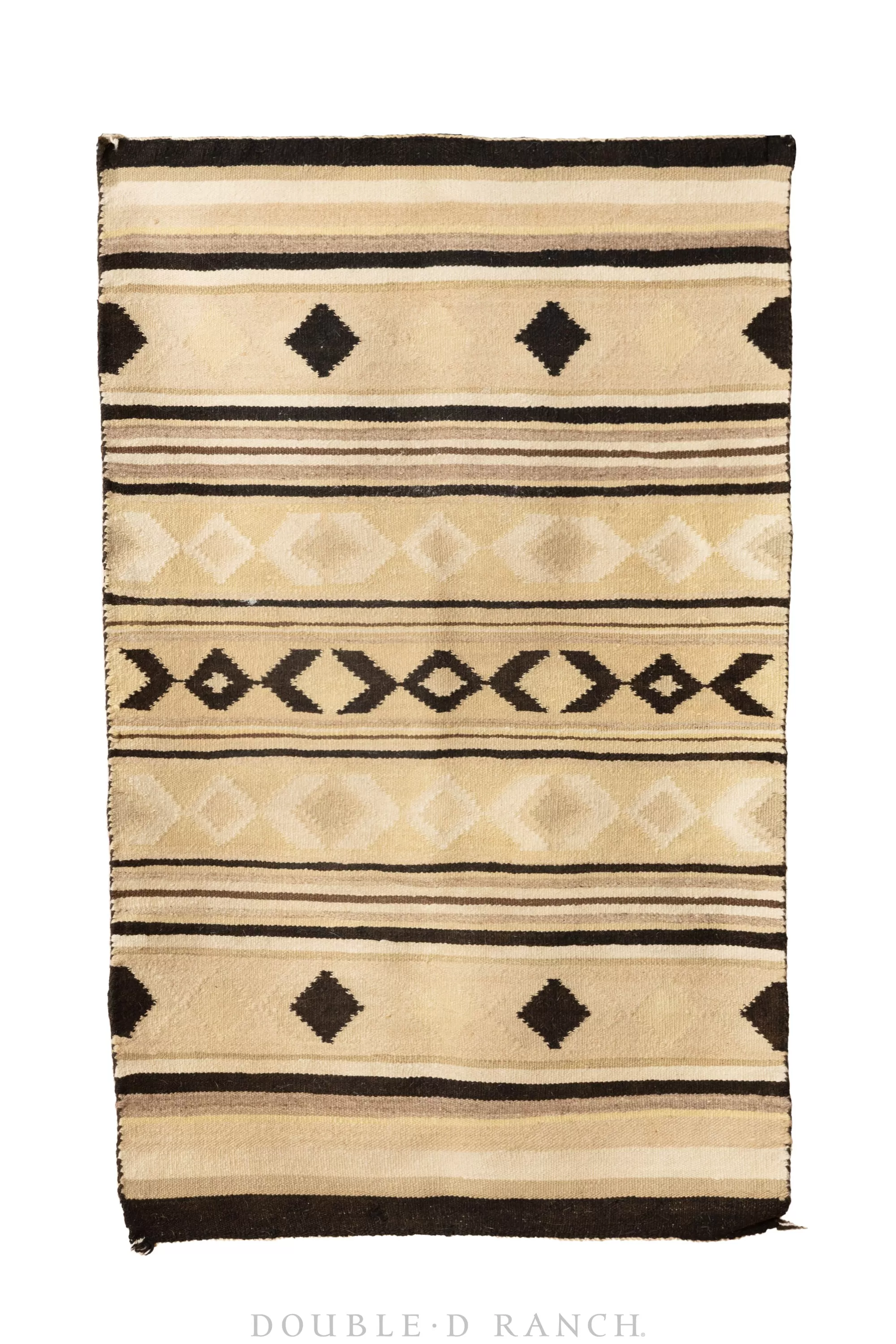 Home, Rug, Navajo, Banded, Crystal Design, Vintage ‘50s, 163