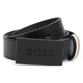 Hugo Boss Boys Black Leather Belt_ J50956-09B