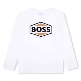 Hugo Boss Boys White T-Shirt_J25O86-10P