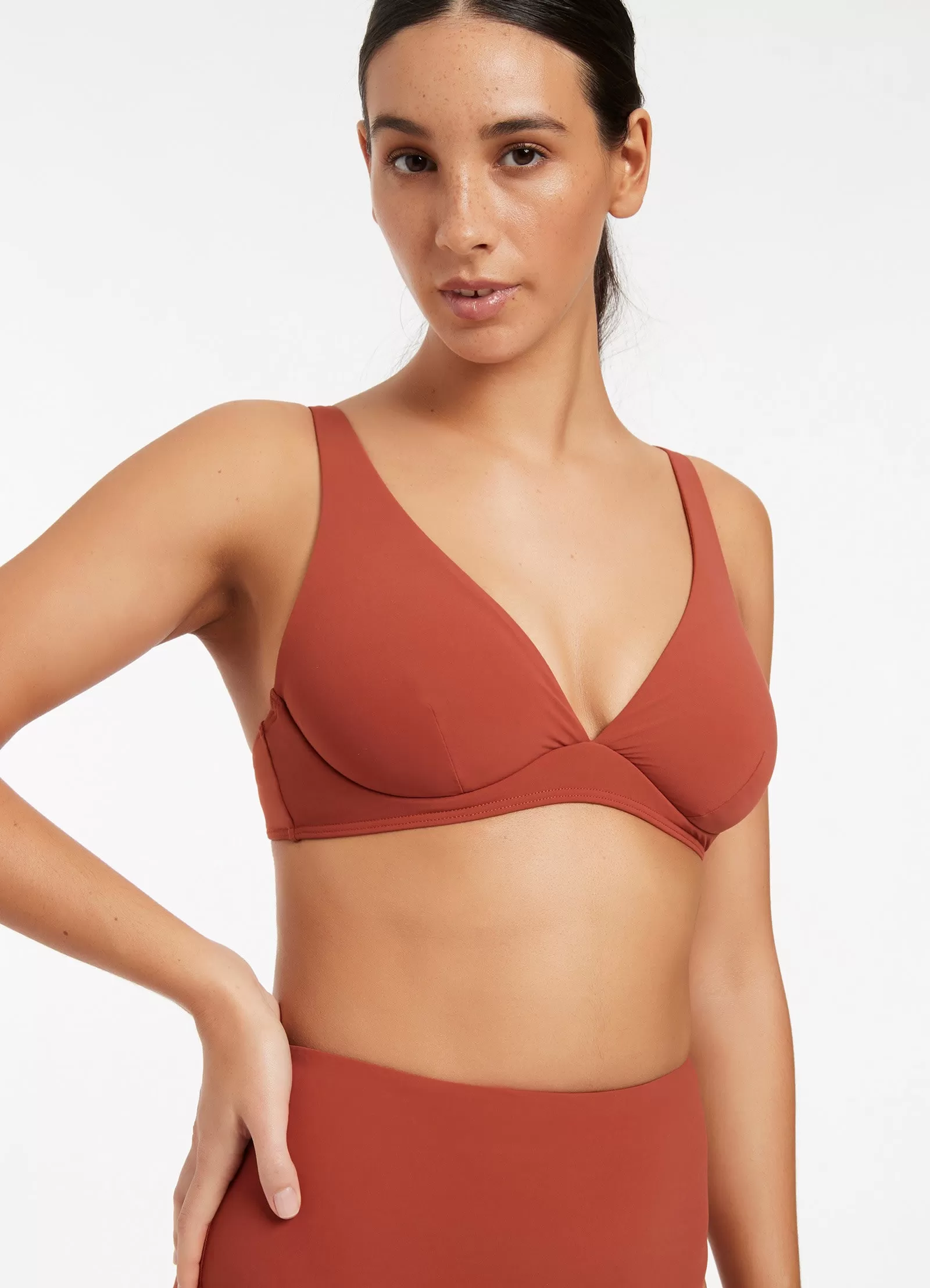 JETSET D/DD Underwire Bikini Top - Russet