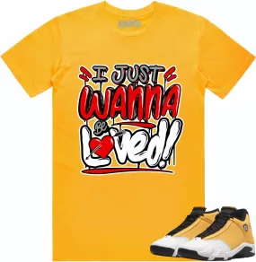 Jordan 14 Ginger Gold 14s Shirt to Match - RED LOVED