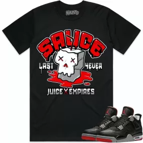 Jordan 4 Bred Reimagined 4s Shirt to Match - RED SAUCE