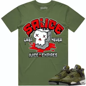 Jordan 4 Craft Olive 4s Shirt to Match - RED SAUCE