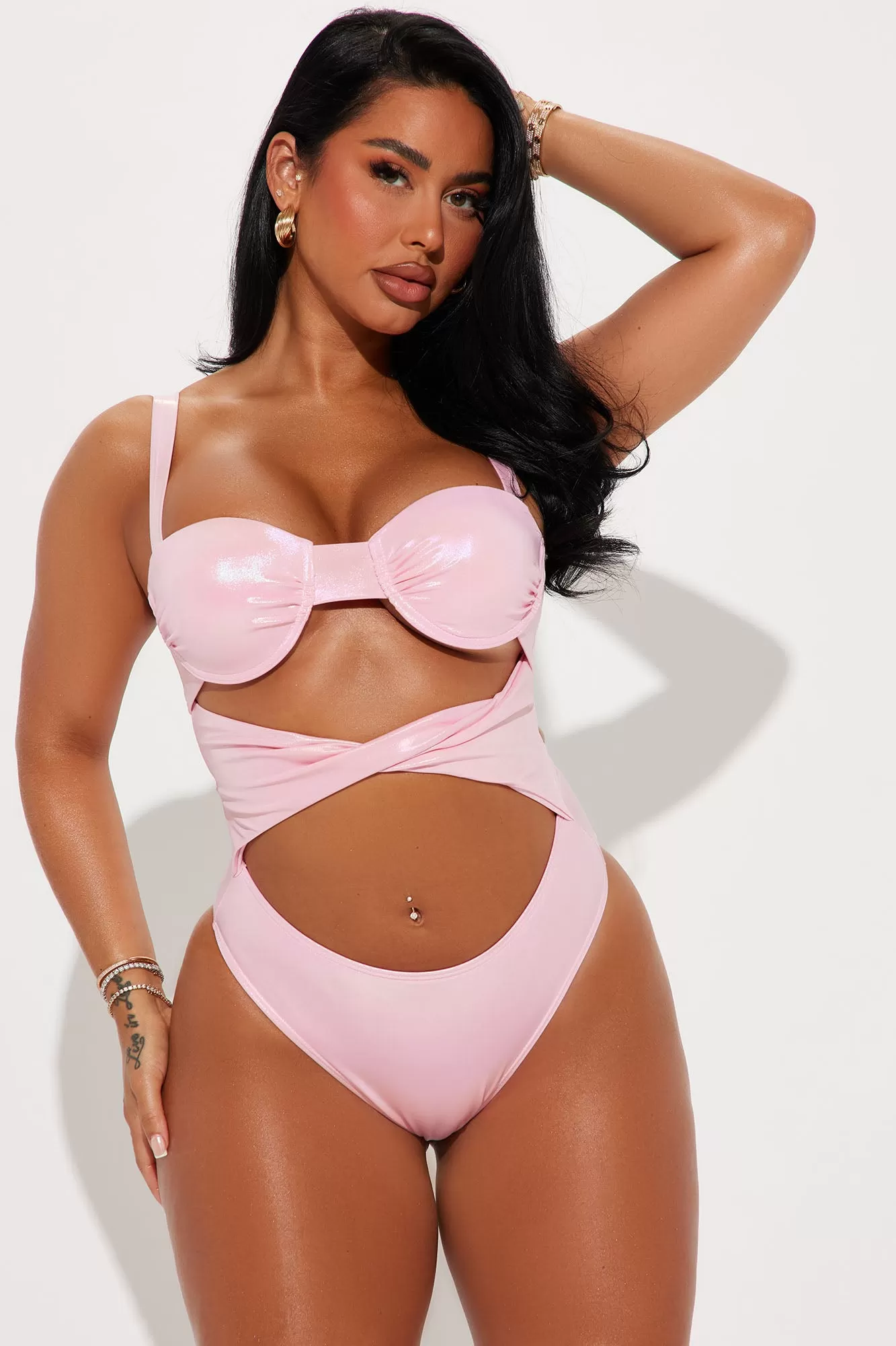 Maryann Molded Cups 1 Piece Swimsuit - Pink