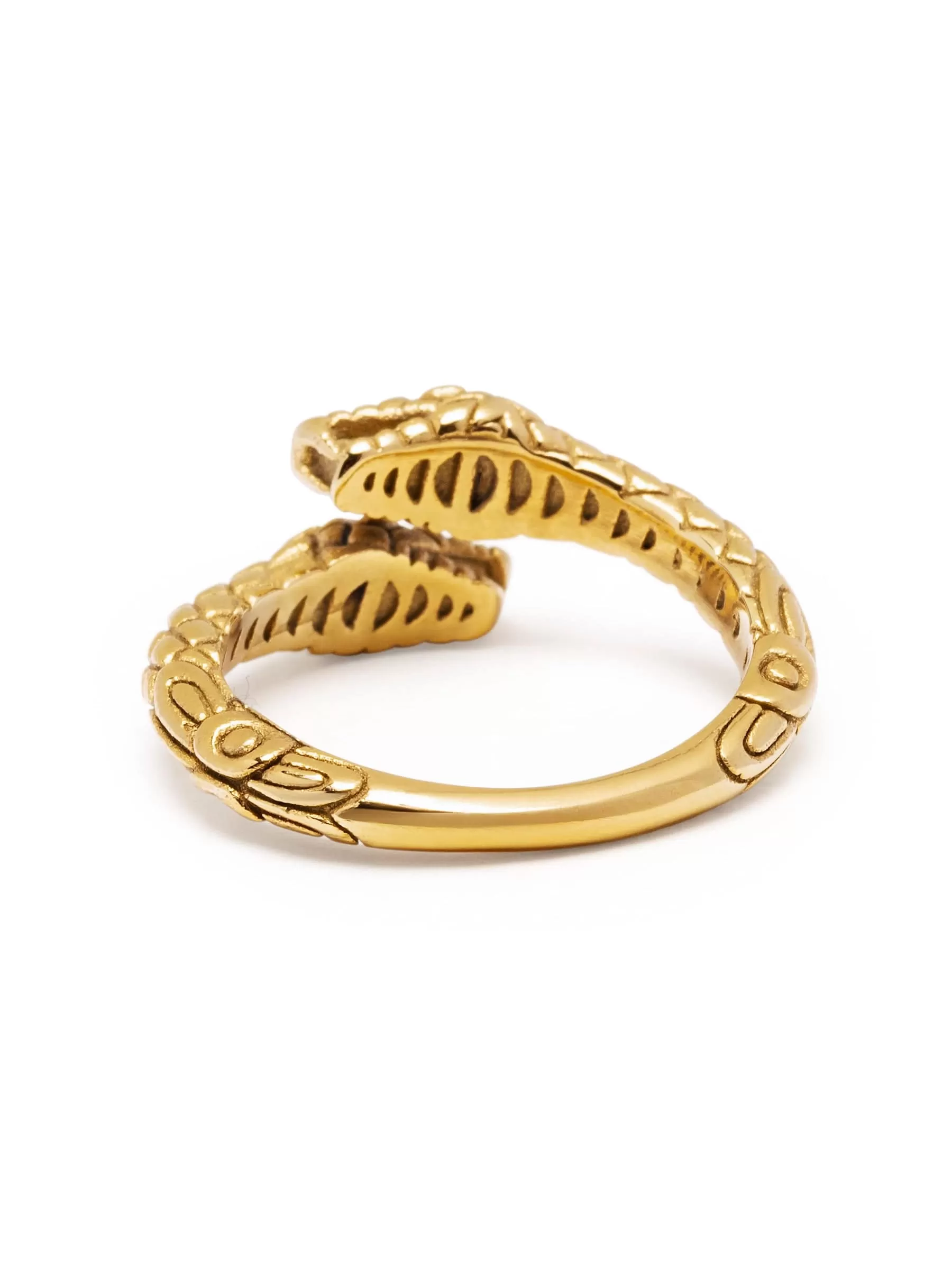 Men's Gold Plated Vintage Snake Ring