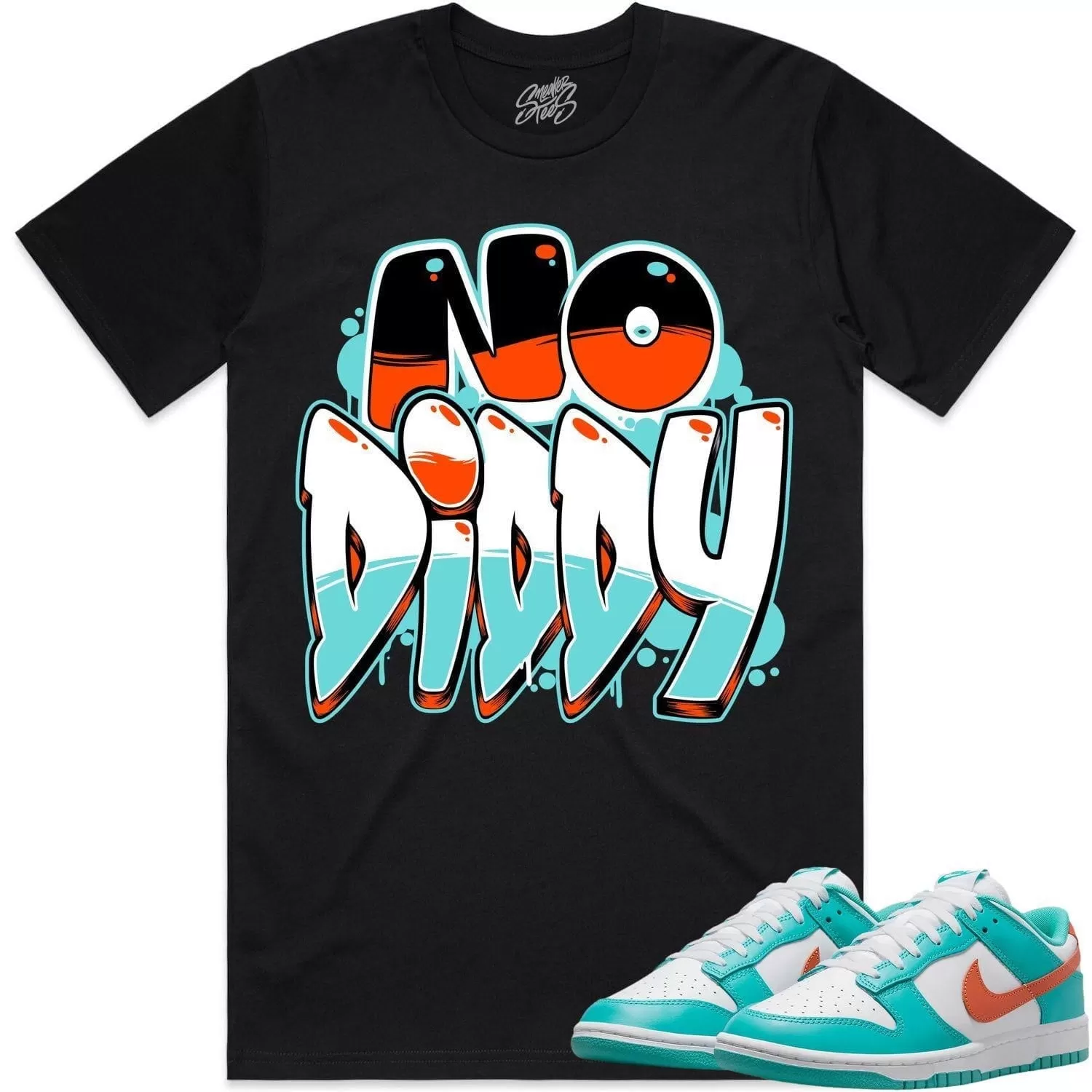 Miami Dolphin Dunks Shirt to Match - MIAMI NODIDDY