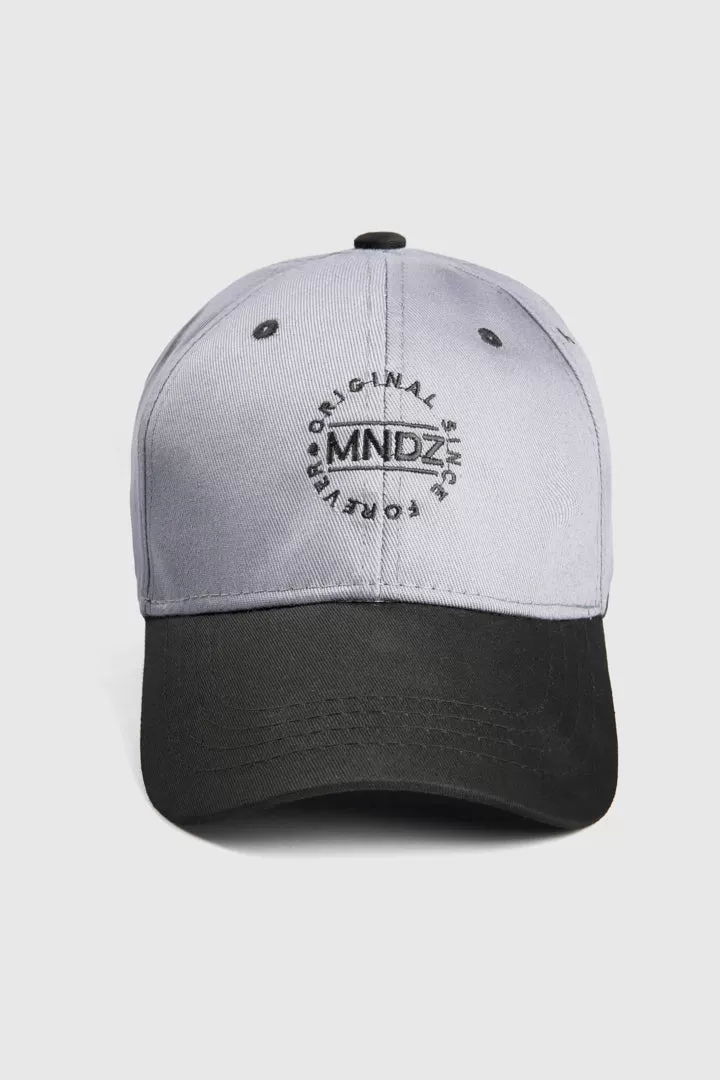 MNDZ Original Embroidered Cap - Grey & Black