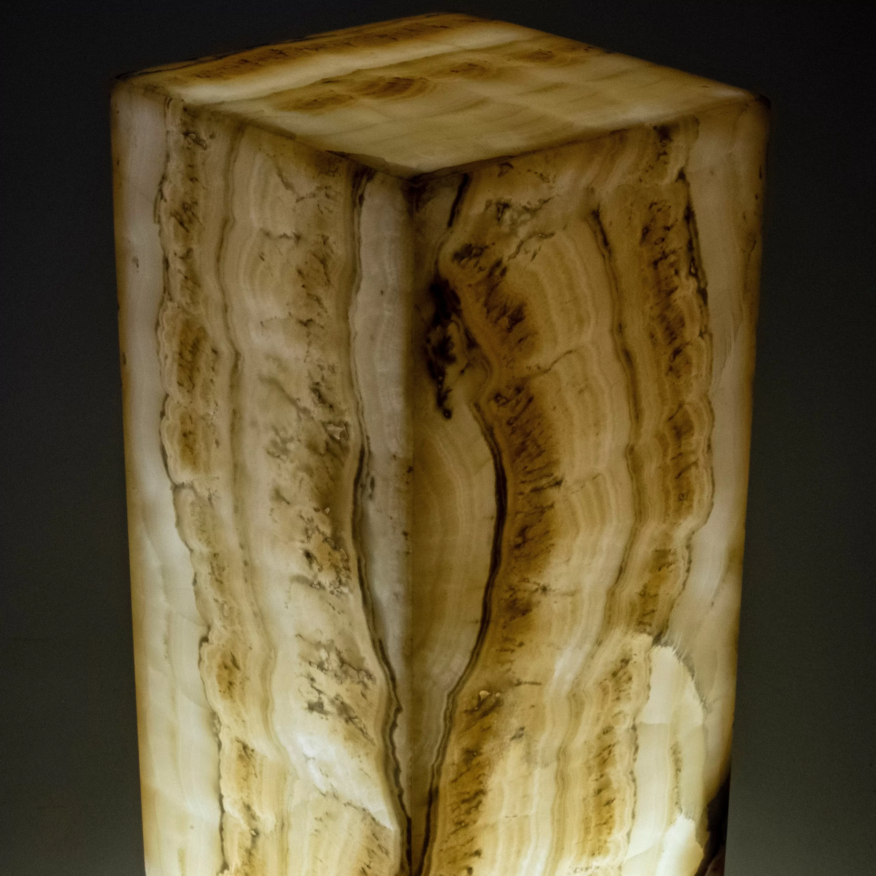 Natural Onyx Lamp Light Tower - 16