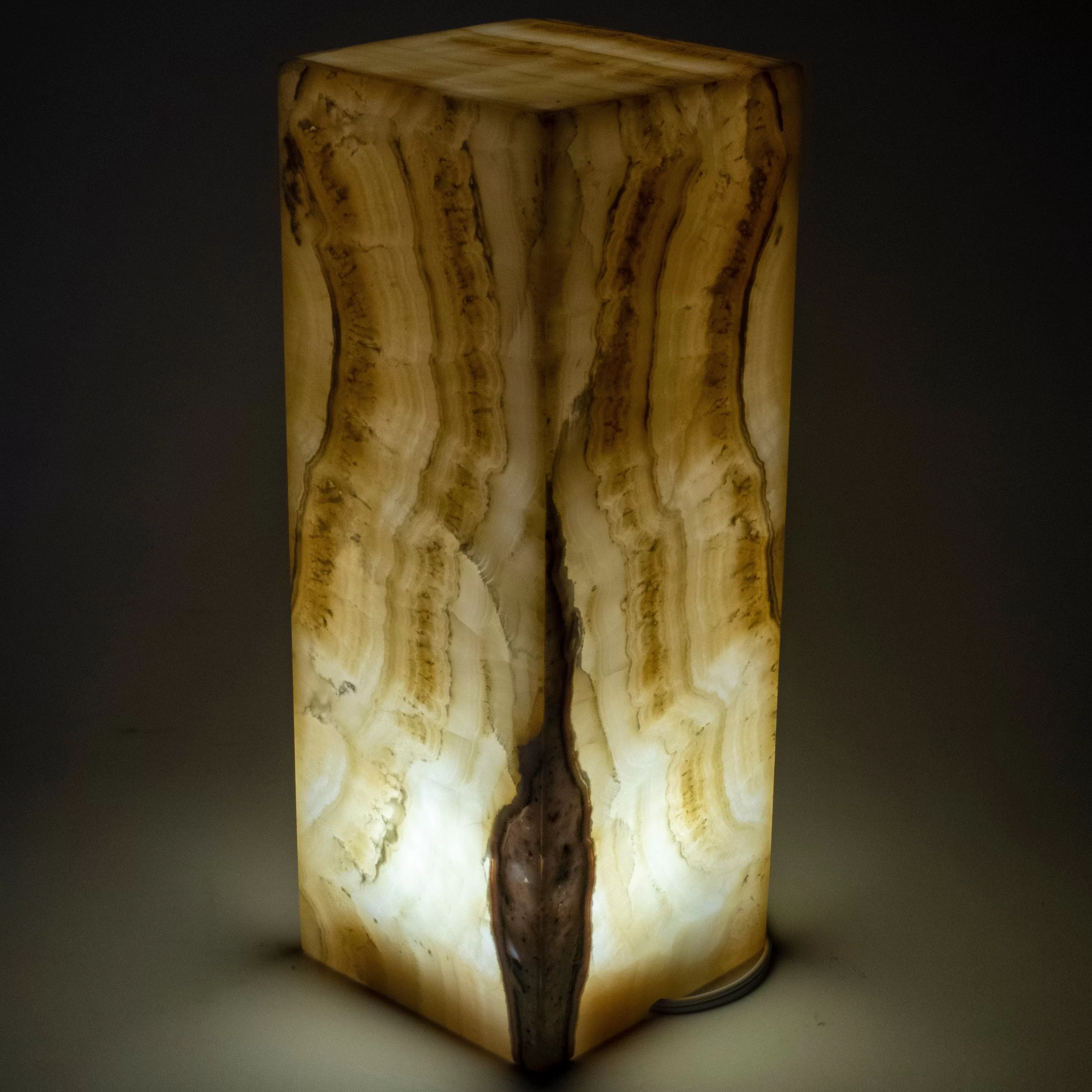 Natural Onyx Lamp Light Tower - 16