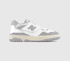 New Balance BB550 White Grey Offwhite Trainers