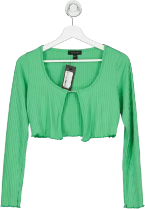 New Look Green Go Dimante Link Top UK 8