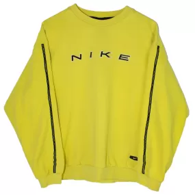 NIKE 90s Embroidered Spellout Sweatshirt (M)