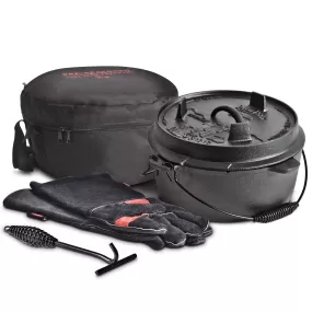 Premium 9qt Cast Iron Camp Oven Set