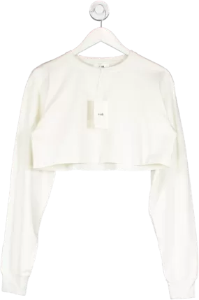 Redi Cream Cropped  Light Sweater In Pure UK S