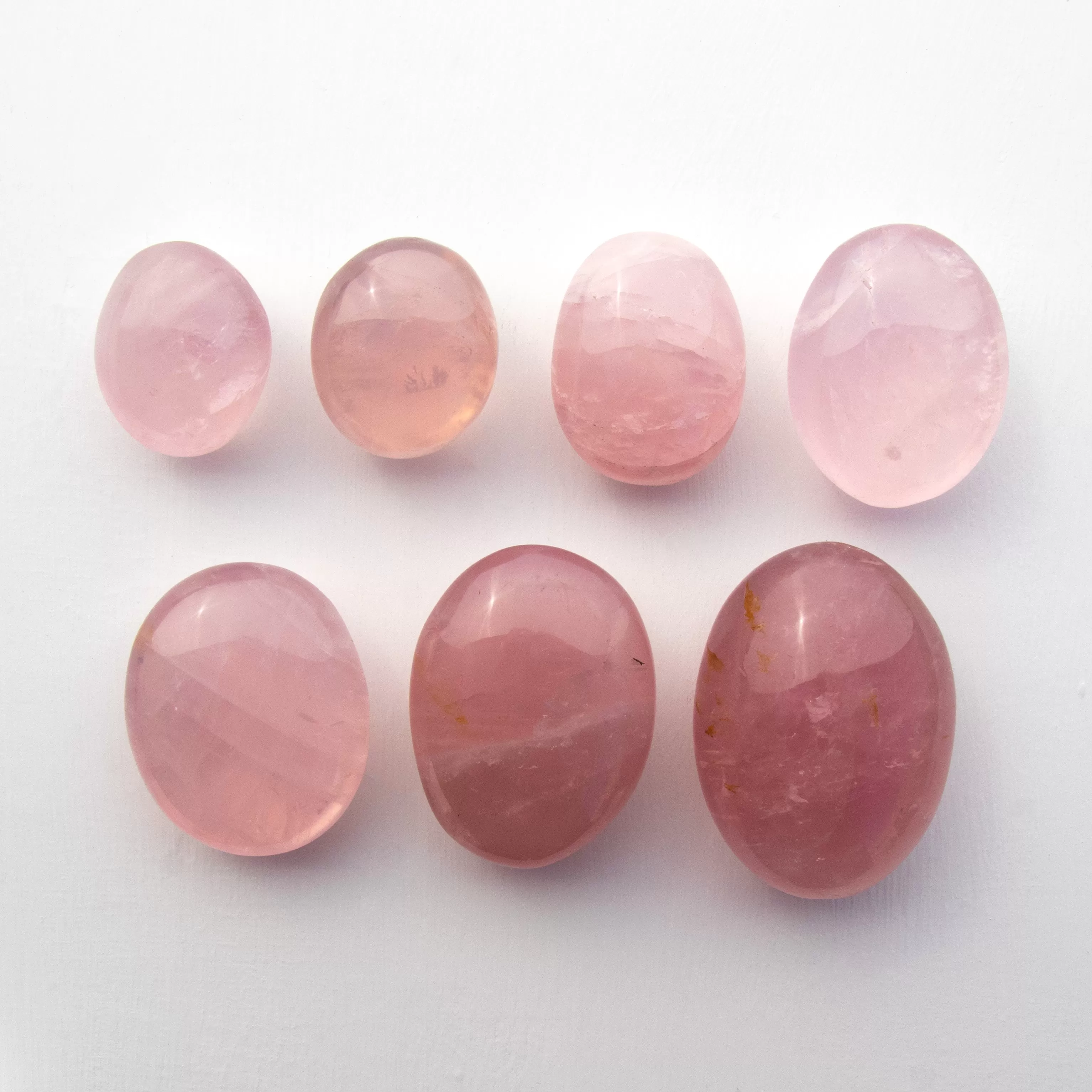 Rose Quartz - Palm Stone