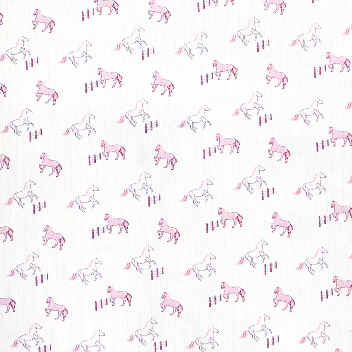 Running Horses Printed footie | Baby Girl