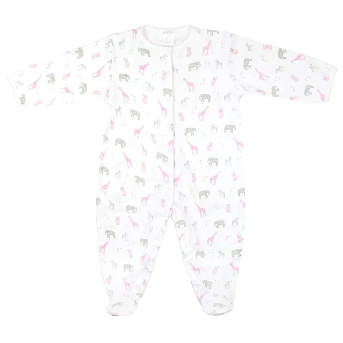 Safari Color Printed footie | Baby Girl