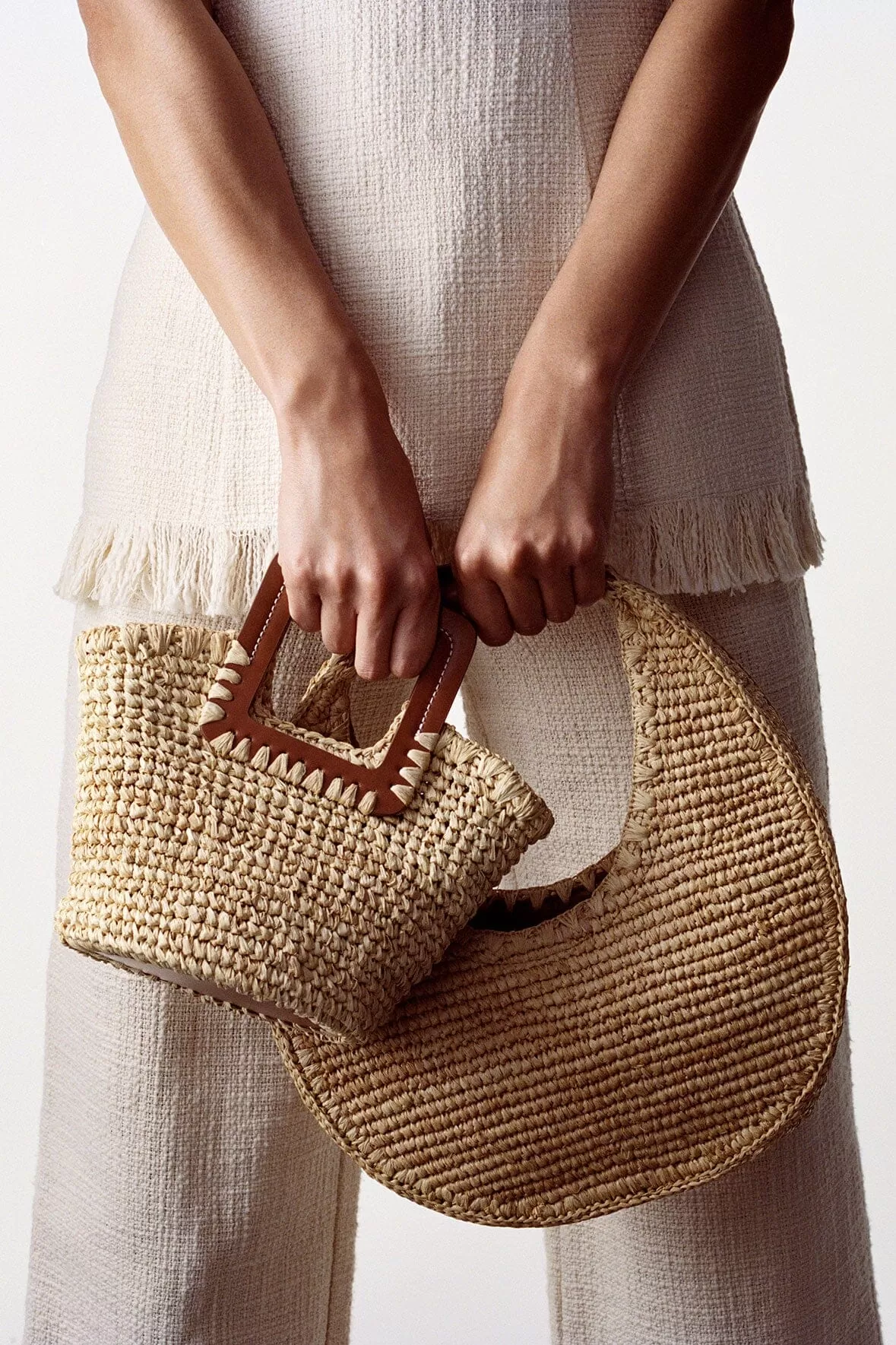 SHIRLEY MINI BUCKET BAG | NATURAL RAFFIA