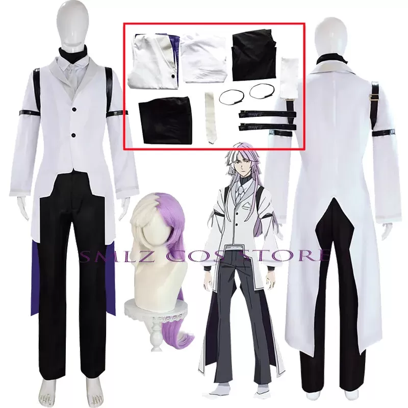 Sigma Cosplay Anime BSD 4th Costume Sigma Trench Uniform Suit Halloween