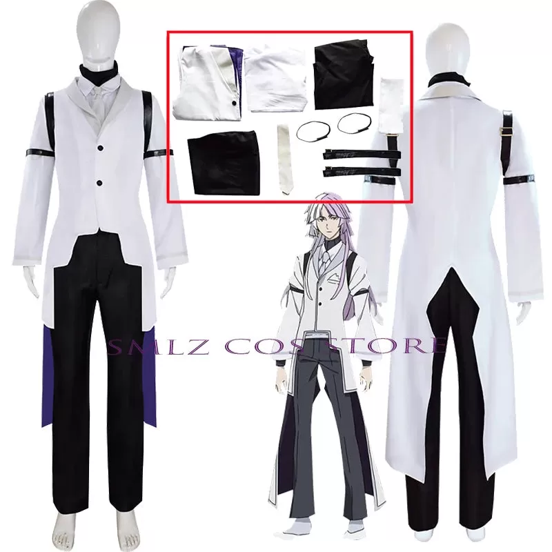 Sigma Cosplay Anime BSD 4th Costume Sigma Trench Uniform Suit Halloween