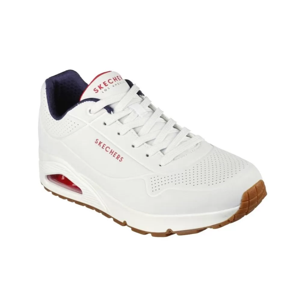 Skechers men's sneakers shoe Uno Stand On Air 52458/WNVR white-blue-red