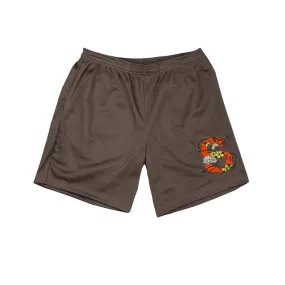 SRVL GARDEN SHORTS BROWN/ORANGE