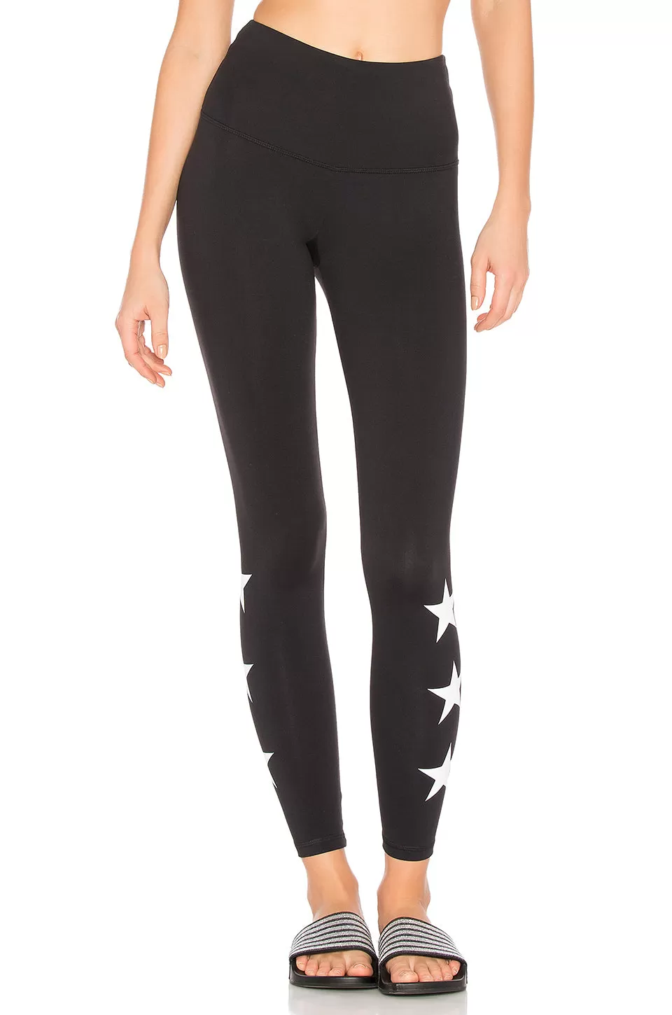 Strut This Star Ankle Leggings Black/White Star