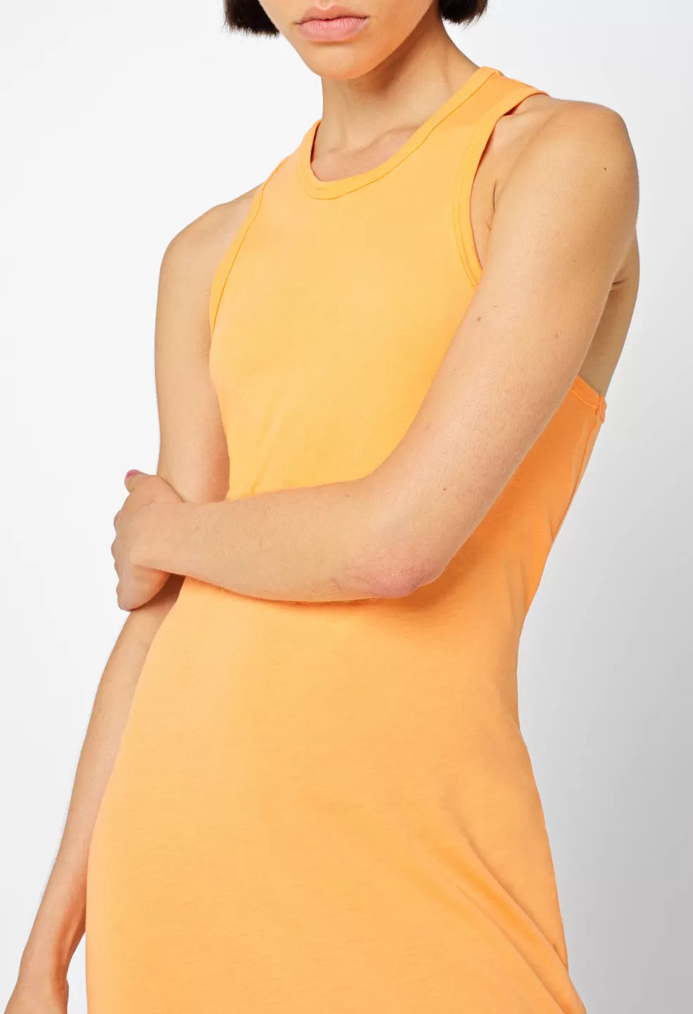 Supima Racerback Midi Dress / Orange Pop