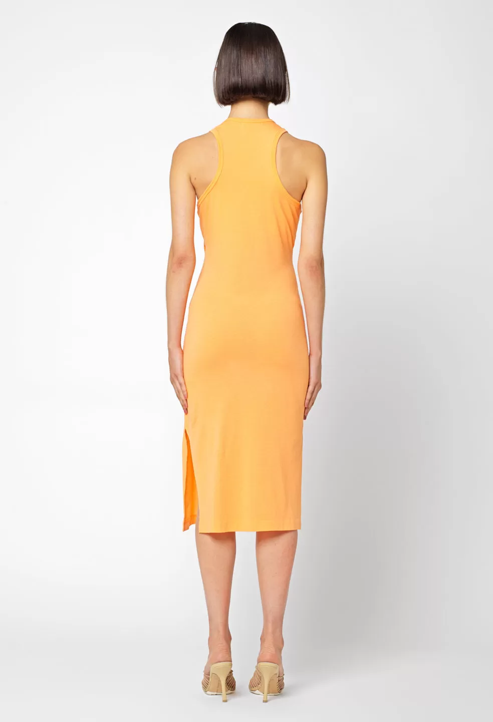 Supima Racerback Midi Dress / Orange Pop