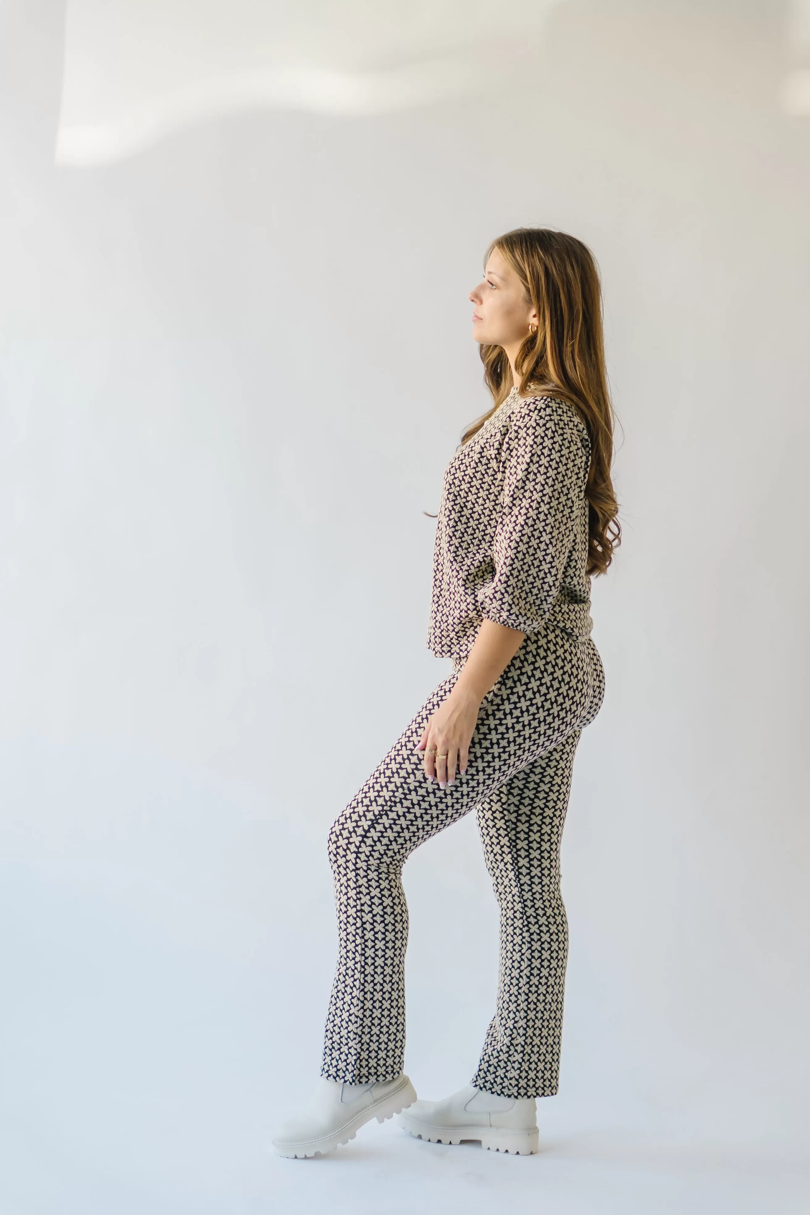 The Hatchell Patterned Pant in Black Multi