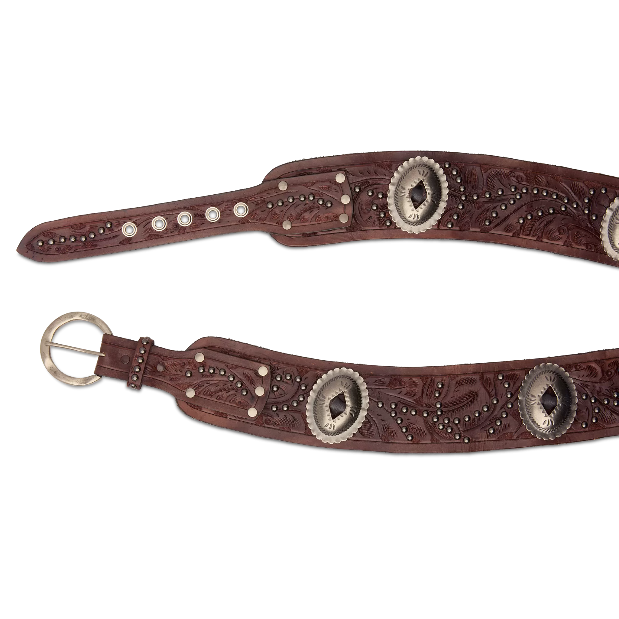 Tooled Belt :: Brown