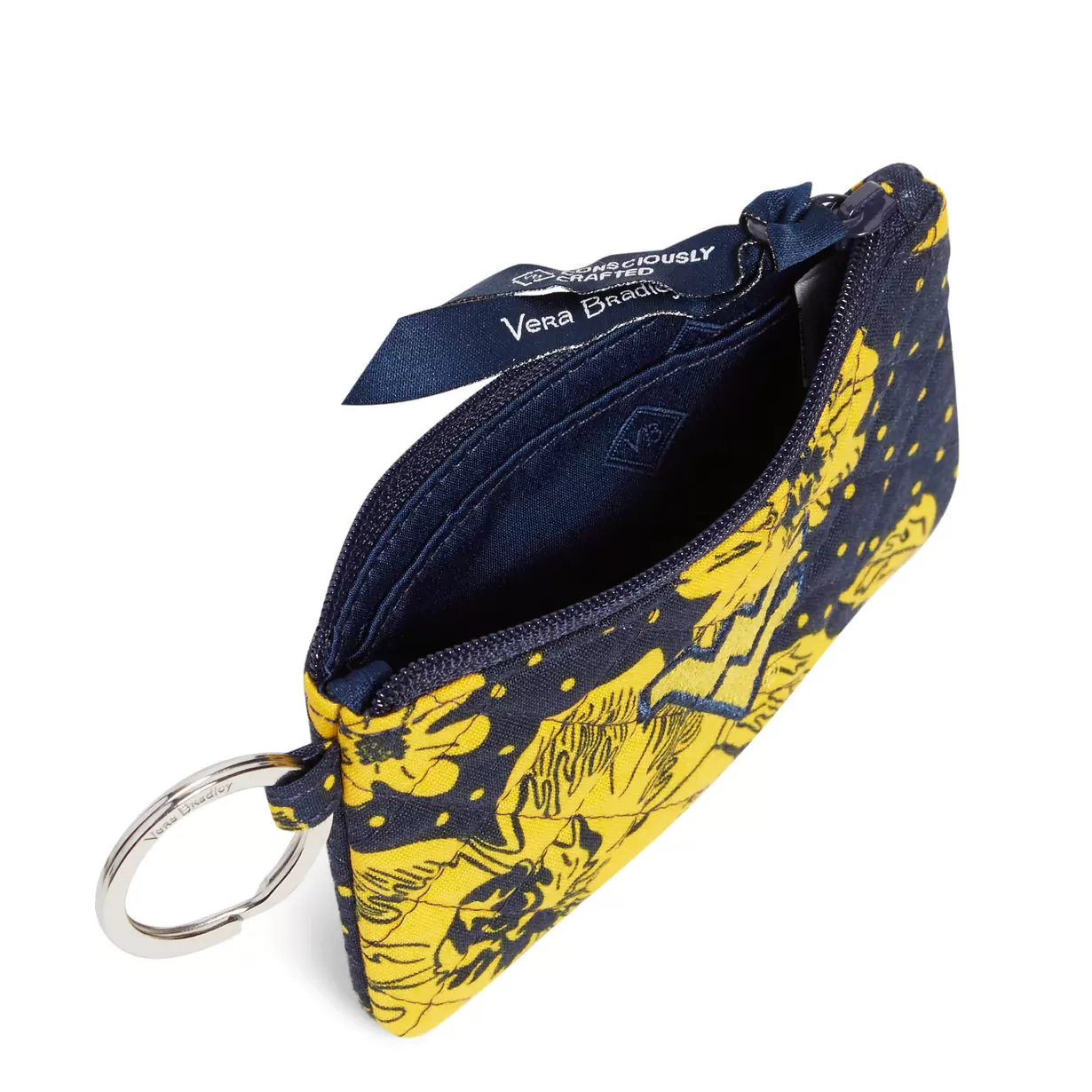 VERA BRADLEY COLLEGIATE ZIP ID LANYARD