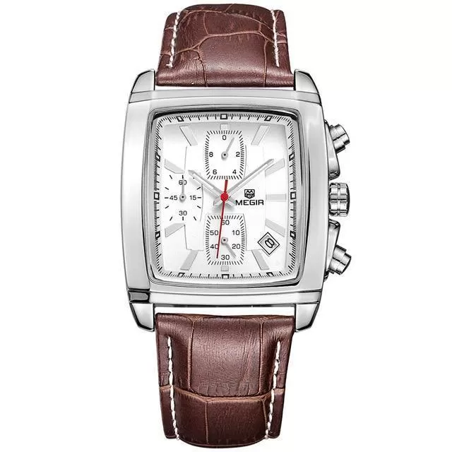 Vigorous - sport chronograph leather watch