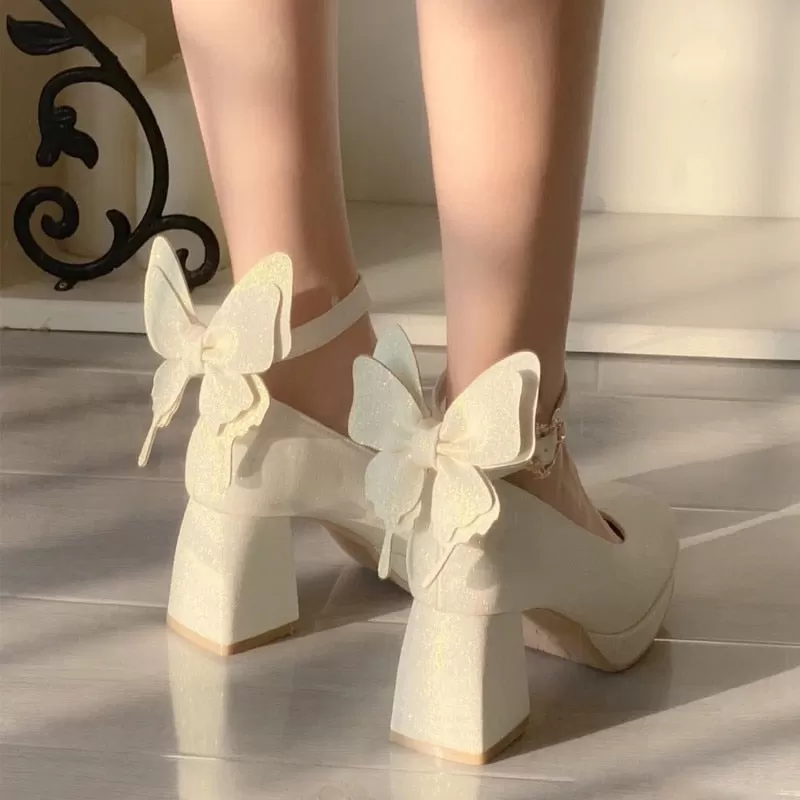 Women's Bow Lolita High Heels - Kimi